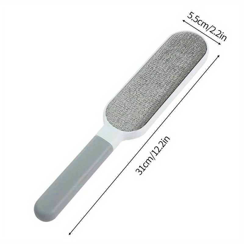 Double-Sided Pet Hair Remover Manual Electrostatic Sticky Lint Brush