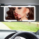 Car Interior Mirrors Sun Visor Plate LED HD Makeup Mirror