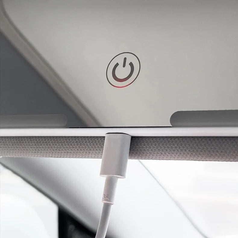 Car Interior Mirrors Sun Visor Plate LED HD Makeup Mirror