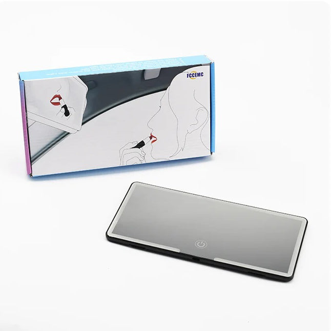 Car Interior Mirrors Sun Visor Plate LED HD Makeup Mirror