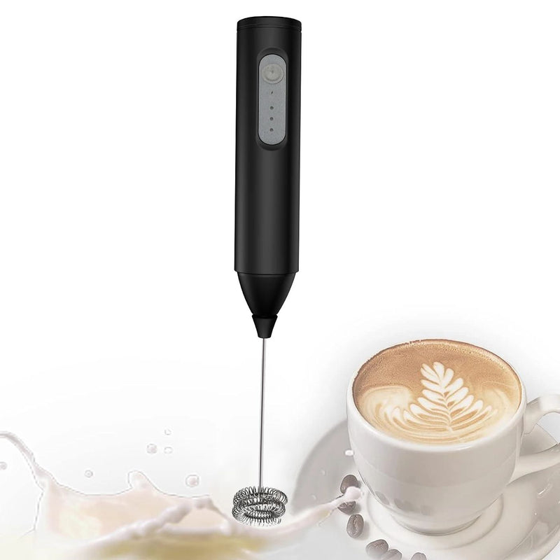 USB Rechargeable Foam Maker Coffee Whisk Mixer