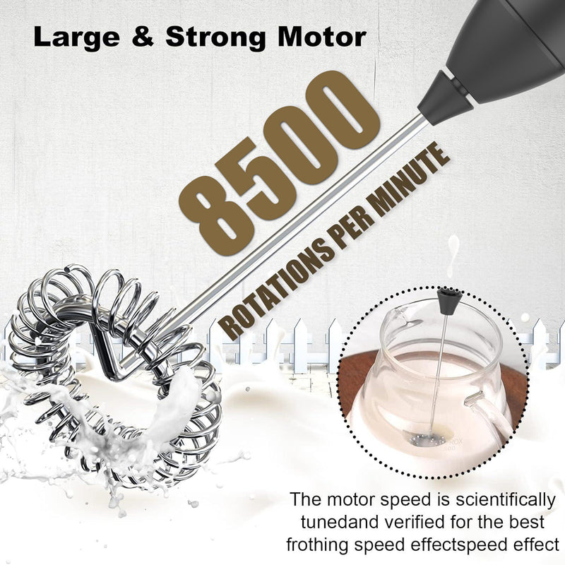 USB Rechargeable Foam Maker Coffee Whisk Mixer