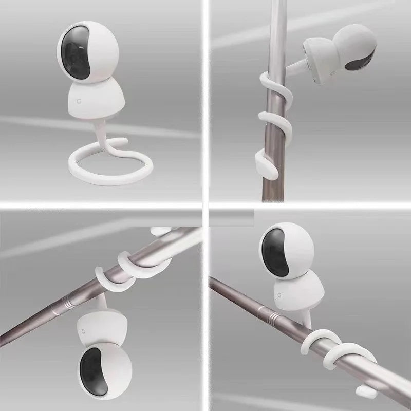 Wall Mount Silica gel Bracket Adjustable Rod Hose Holder