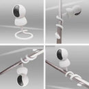 Wall Mount Silica gel Bracket Adjustable Rod Hose Holder