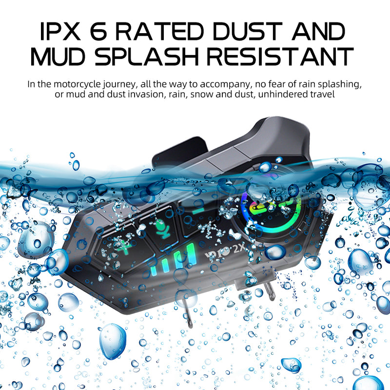 Bluetooth Motorcycle Helmet Intercom 300M Wireless Intercomunicador