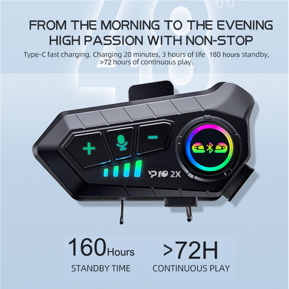 Bluetooth Motorcycle Helmet Intercom 300M Wireless Intercomunicador