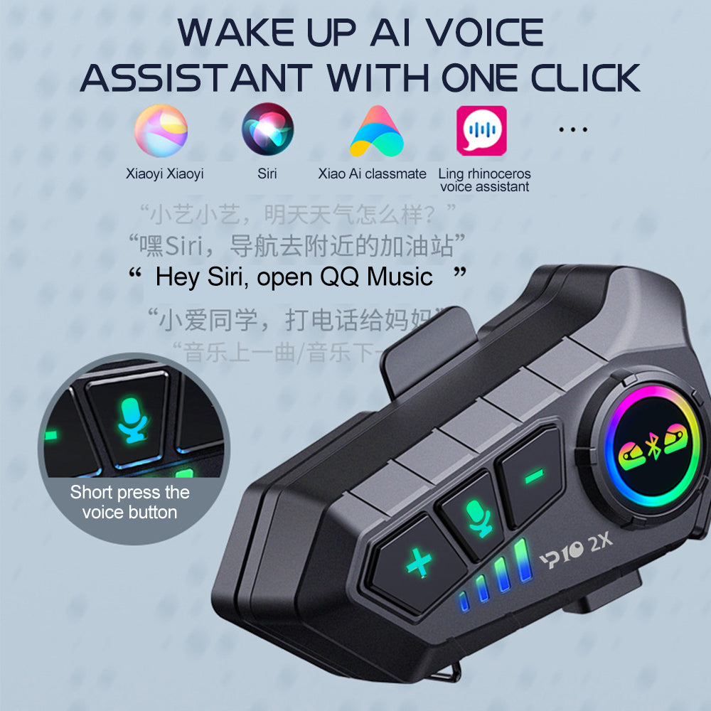 Bluetooth Motorcycle Helmet Intercom 300M Wireless Intercomunicador