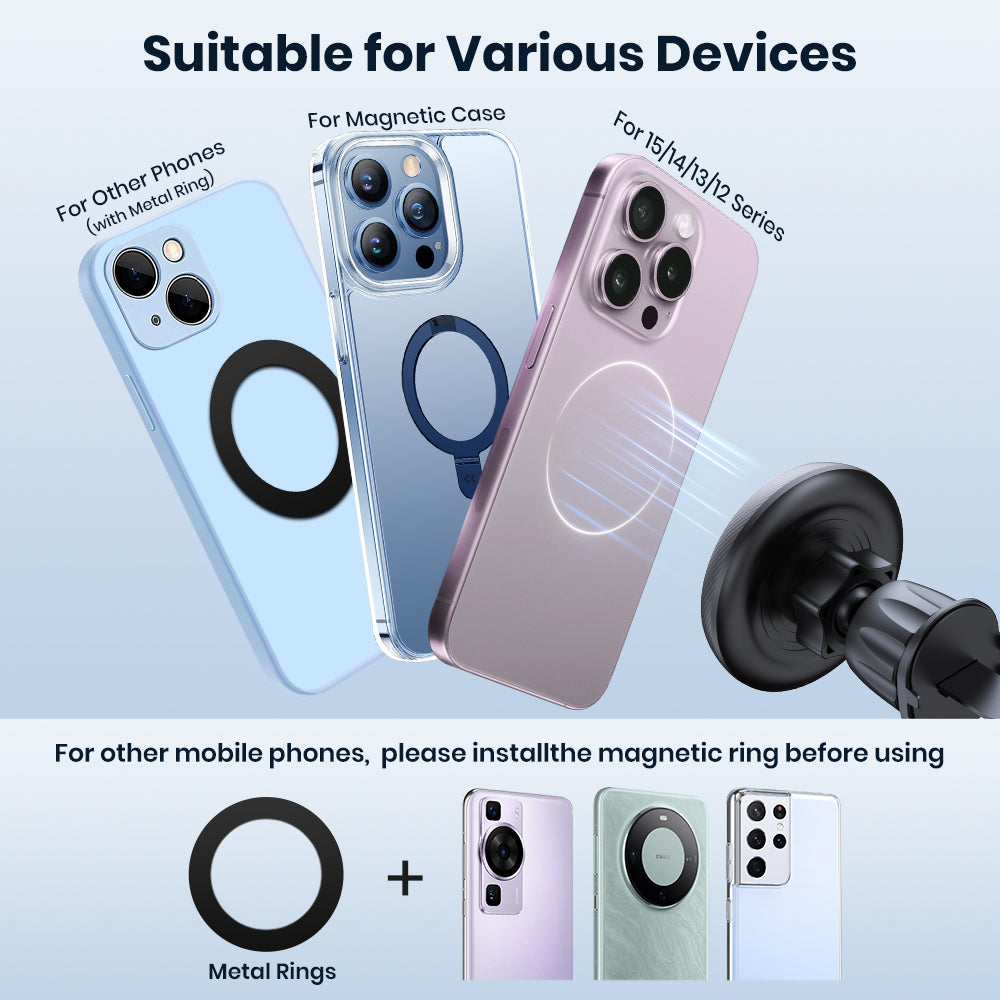 Powerful Magnetism Single-Hand Operation Magnetic Car Phone Mount