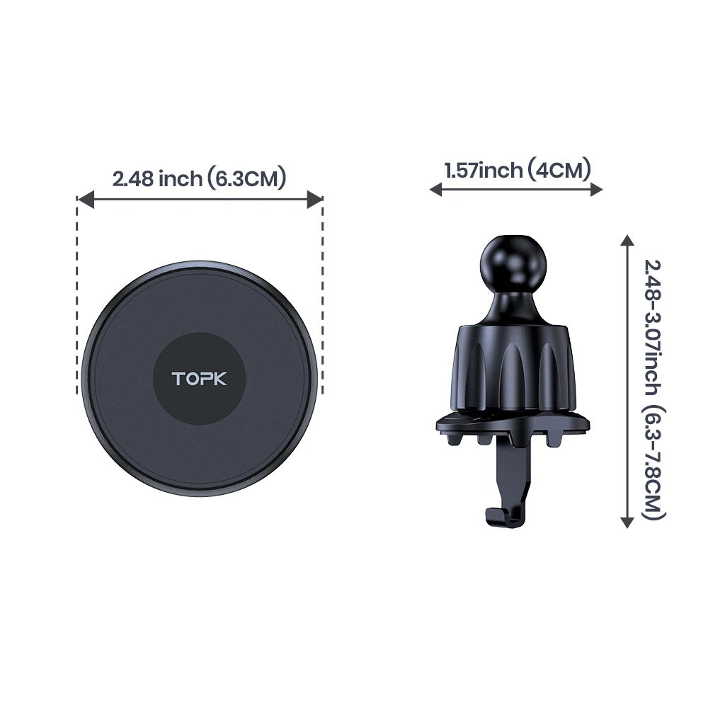 Powerful Magnetism Single-Hand Operation Magnetic Car Phone Mount