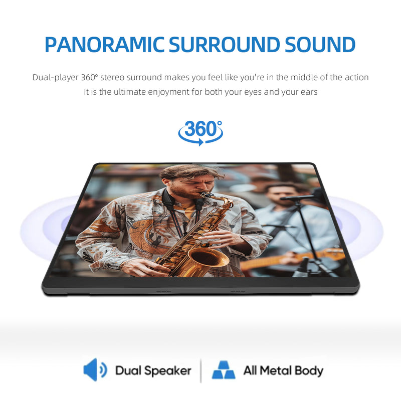 10.5-Inch Portable Monitor 1280P Low Blue Light PC Loptop Extension