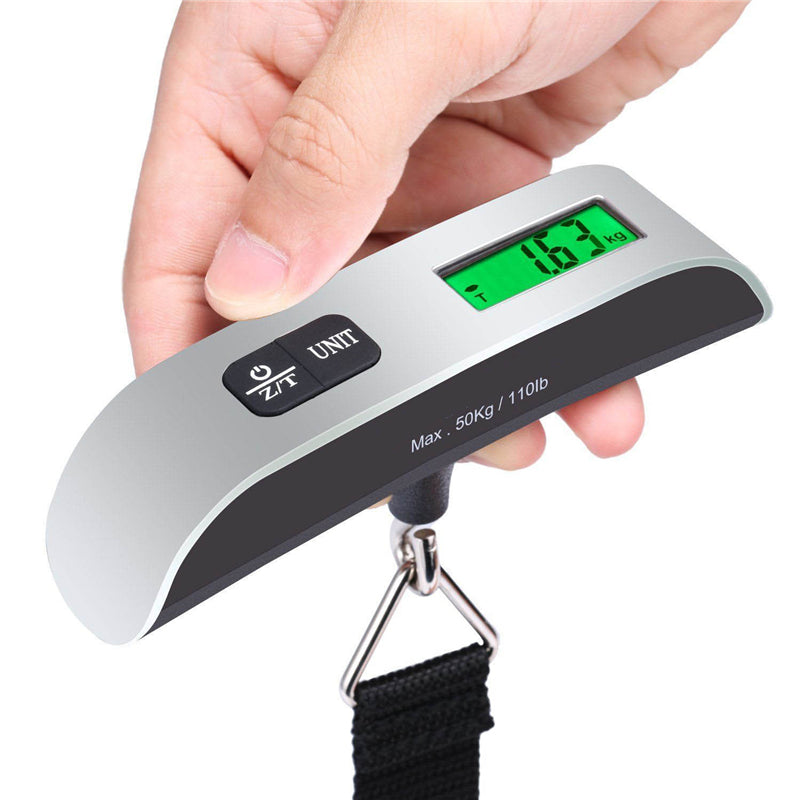 Portable Scale Digital LCD Display Luggage Hanging Weight Balance Tool