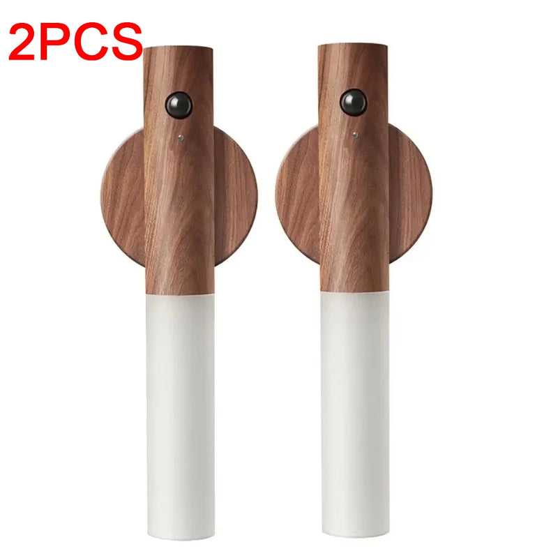 Intelligent Wooden Magnetic Suction Lamp LED Charging Night Light