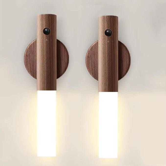 Intelligent Wooden Magnetic Suction Lamp LED Charging Night Light