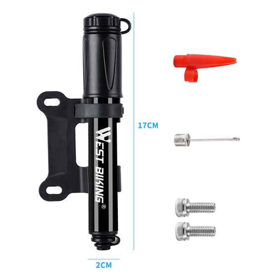 100Psi Mini Bike Pump Aluminum Alloy Bicycle Hand Air Pump