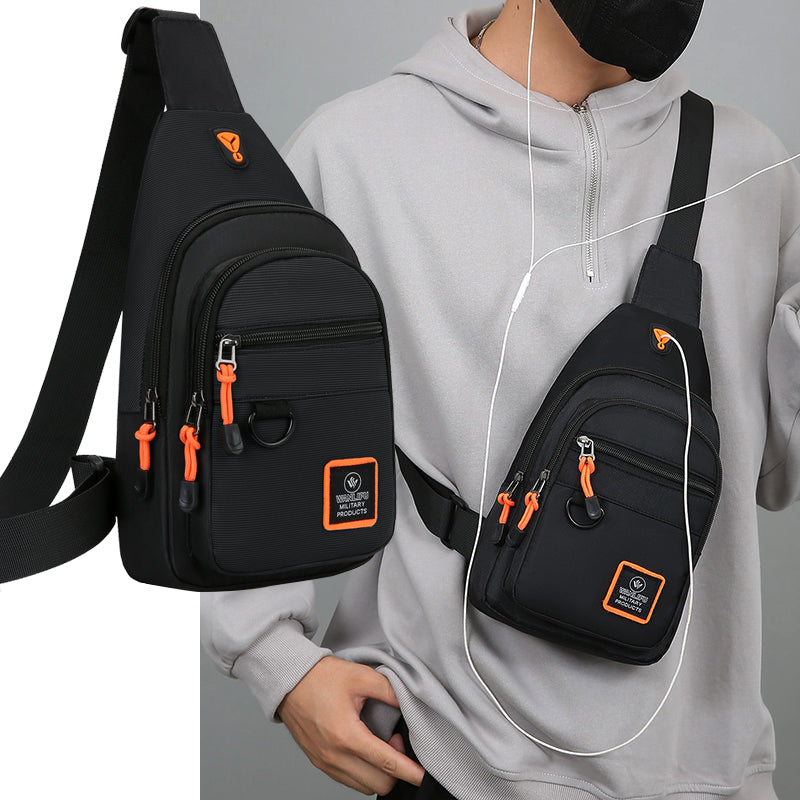 Men's Leisure Outdoor Hiking Bike Shoulder Bag Waterproof Sports Crossbody Bag