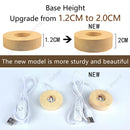 Unique 3D Crystal Ball Night Light Table Glowing Galaxy Lamp