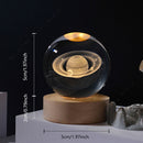 Unique 3D Crystal Ball Night Light Table Glowing Galaxy Lamp