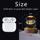 Unique 3D Crystal Ball Night Light Table Glowing Galaxy Lamp