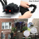Chamber Prank Black Spider Horror Halloween Decoration