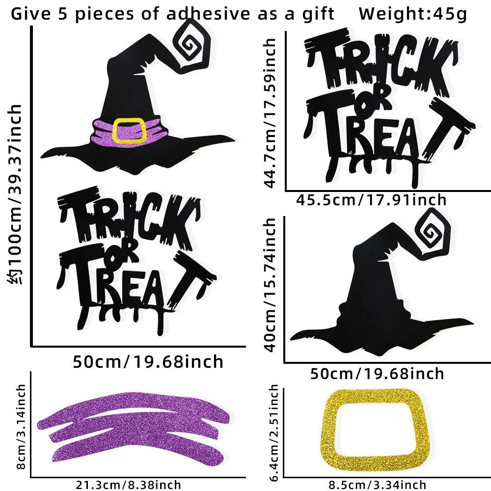 Halloween Decoration Room Door Stickers Window Ghost