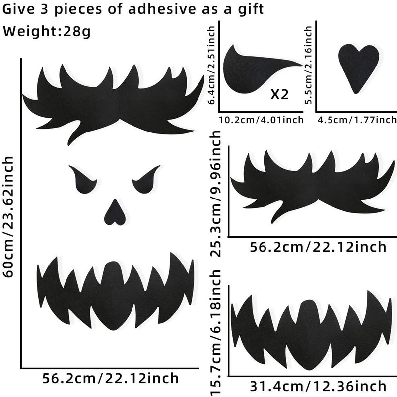 Halloween Decoration Room Door Stickers Window Ghost