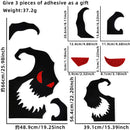 Halloween Decoration Room Door Stickers Window Ghost