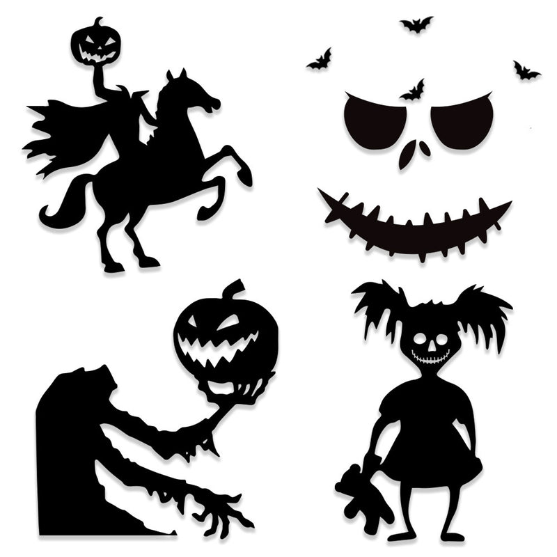 Halloween Decoration Room Door Stickers Window Ghost