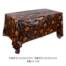 Halloween Decoration Tablecloth Pumpkin Spider Web Bat Plastic Table Cover