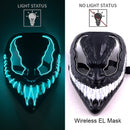 Neon LED Purge Mask Glow in The Dark Cosplay Horror Mask