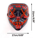 Neon LED Purge Mask Glow in The Dark Cosplay Horror Mask