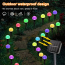 20 LED Solar Bubble Ball Lawn Lights Waterproof Solar Pathway String Light