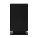 Black LED Bedside Table with RGB and 3 Drawers