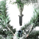 7FT Snow Flocked Green Christmas Tree with LED Lights