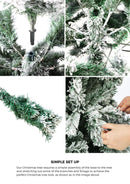 6FT Snow Flocked Green Christmas Tree