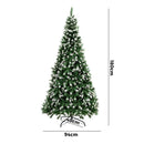 6FT Snow Flocked Green Christmas Tree