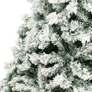 6FT Snow Flocked Green Christmas Tree