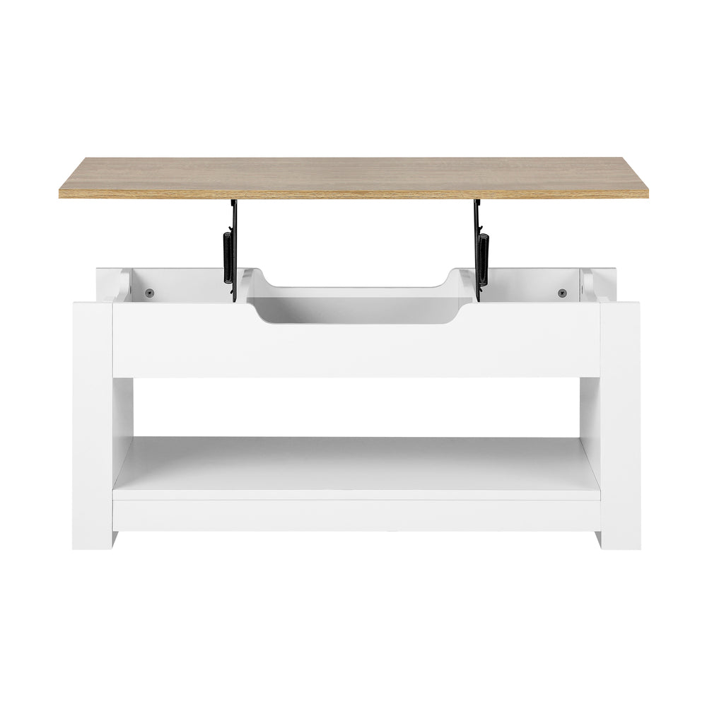 Coffee Table with Lift Up Top Hidden Storage Shelf