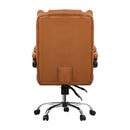 Brown Premium PU Leather Gaming Office Chair with Massage