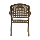 Set of 2 Cast Aluminum Outdoor Dining Chairs