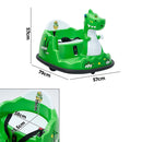 Kids Ride On Bumper Car with Remote Control LED and Spray Trex