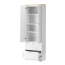 Set of 2 Buffet Sideboard Storage Cabinets Cupboard Wardrobes