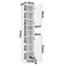 Tall Slim Bathroom Cabinet White