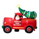 Christmas Inflatable Santa's Truck with LED Lights