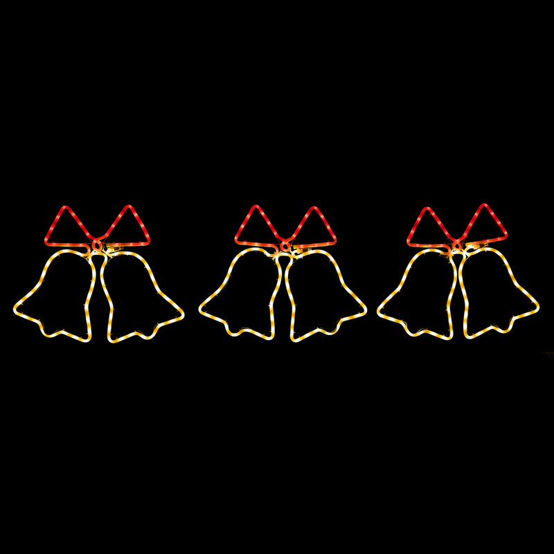 Christmas LED Motif Lights 3PCS Jingle Bell Set