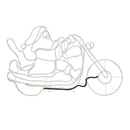 Christmas LED Motif Rope Lights Santa on Motorbike