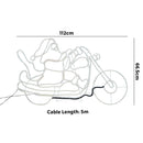 Christmas LED Motif Rope Lights Santa on Motorbike