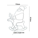 Christmas LED Motif Rope Lights Santa Claus Rocking Reindeer