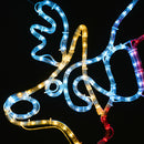 Christmas LED Motif Rope Lights Santa Claus Rocking Reindeer