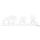 Christmas LED Motif Lights Santa Claus Train