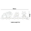 Christmas LED Motif Lights Santa Claus Train